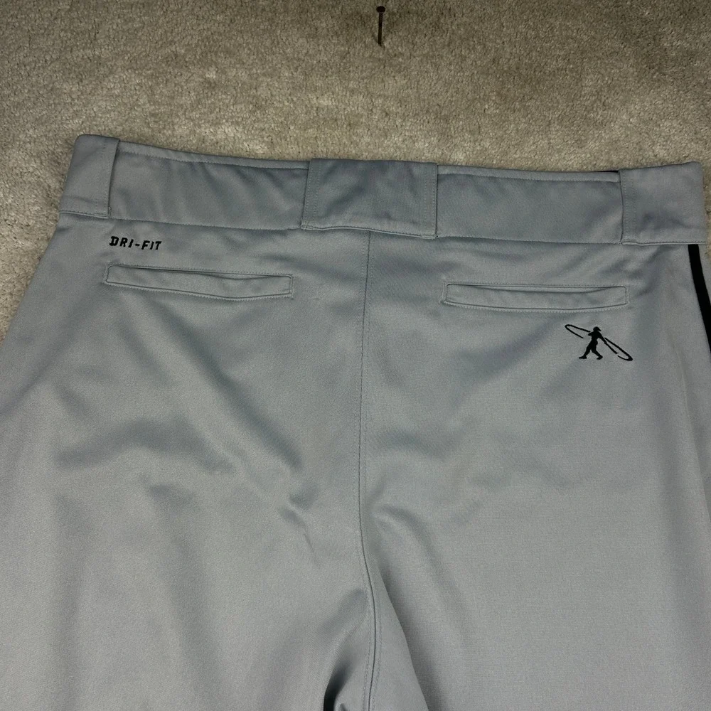 Nike Side Stripe Baseball Pants XL Grey Dri-FIT Swingman Sportswear Athletic